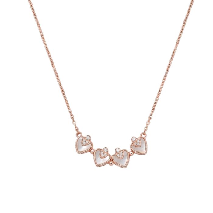 Sterling silver women necklace | 2 Shapes one Necklace Design