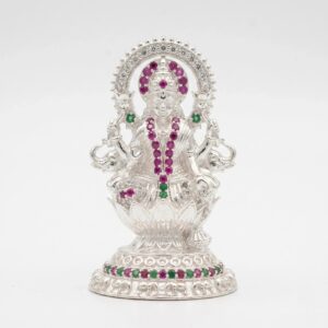 Silver Lakshmi Idol | Dazzle Series - Gaja Lakshmi