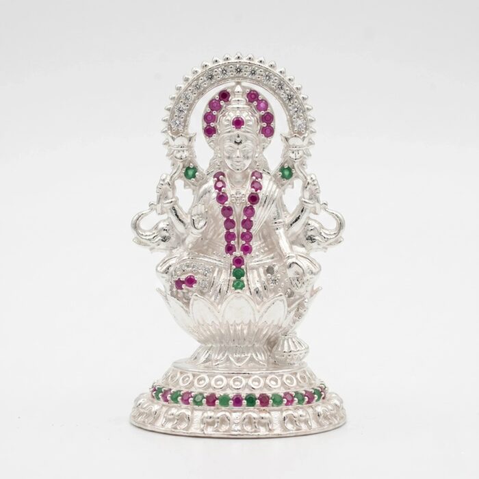 Silver Lakshmi Idol | Dazzle Series - Gaja Lakshmi