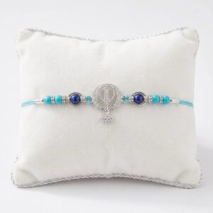 Pure Silver Rakhi - Khanda sahib | Nishaan Sahib Rakhi| Chandi di rakhdi in Canada and USA