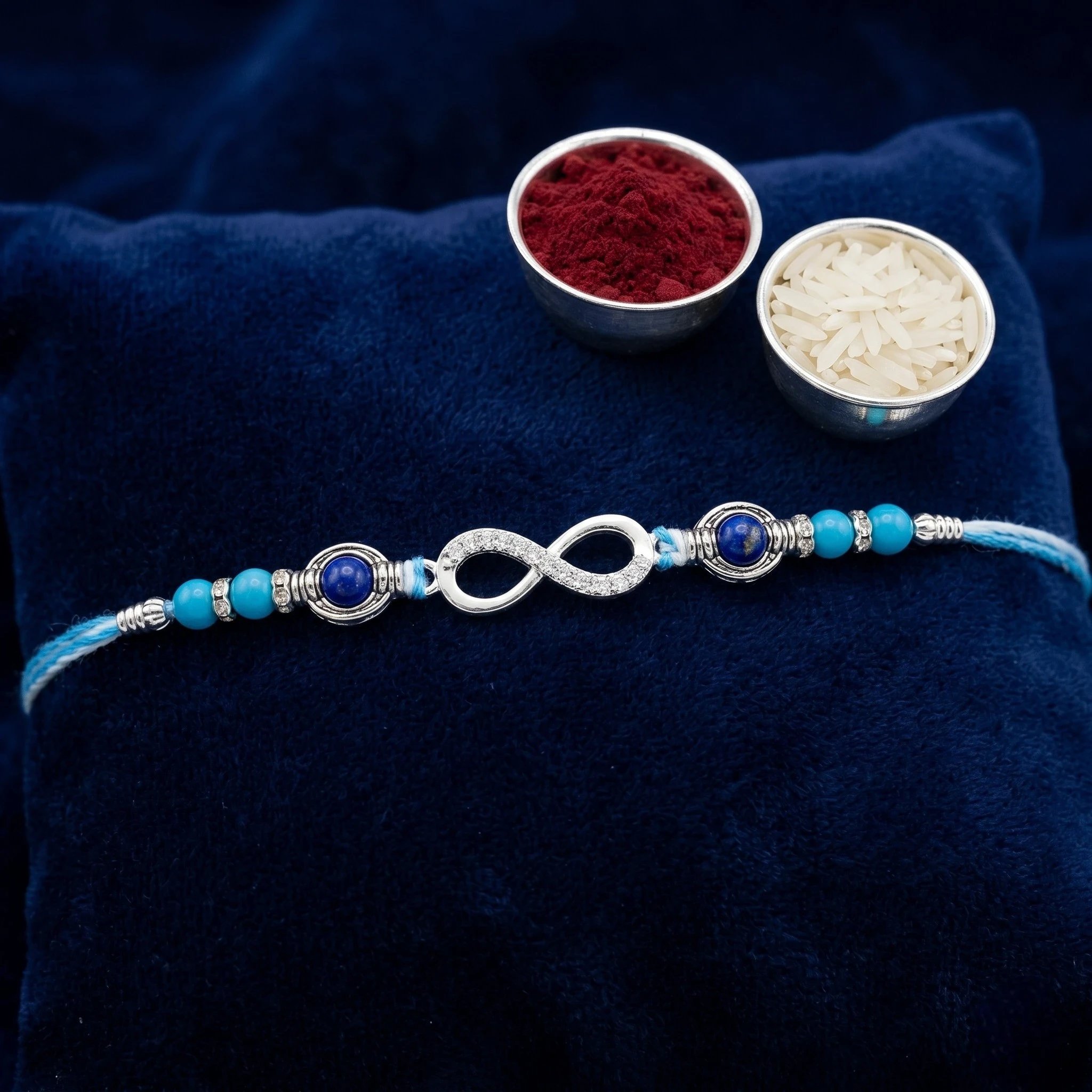 Solid Silver Rakhi Infinity Pure Silver Rakhi - Infinity | 925 Sterling Silver Rakhi