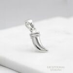 925 Sterling Silver Sword Pendant For Kids