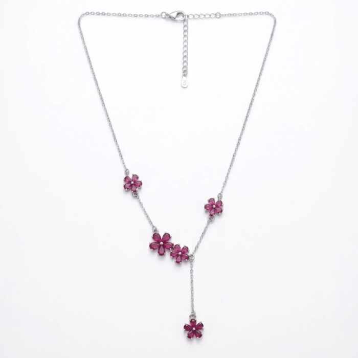 Flower Pendant and Chain | 925 Sterling Silver necklace