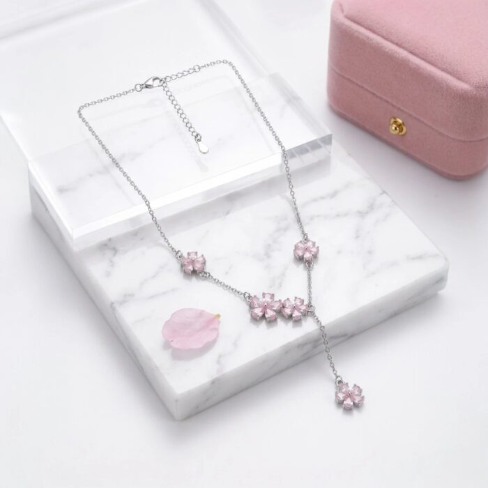Great gift for her | Sterling silver Flower Necklace