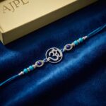 Solid Silver Rakhi with Om | 925 sterling silver Rakhi