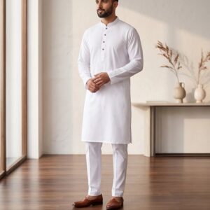 Men’s traditional cotton kurta outfit for festival and other auspicious occasions