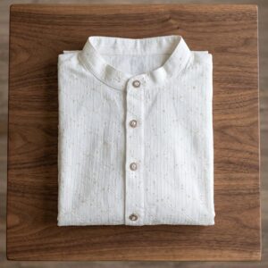 Premium Cotton White Kurta with sequin work | Premium Men's Kurta set