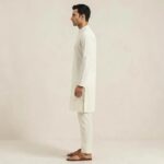 Premium Cotton Kurta - White - Image 5