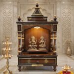 Large Wooden Mandir for Home | Hardwood with Polish