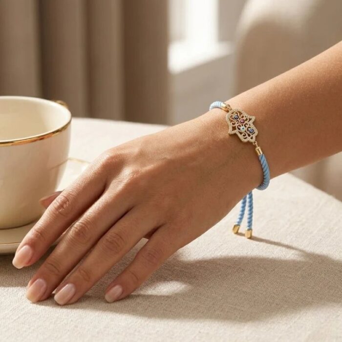 Fashionable Fatima Hand Bracelet | Hand of Hamza Bracelet - Image 2