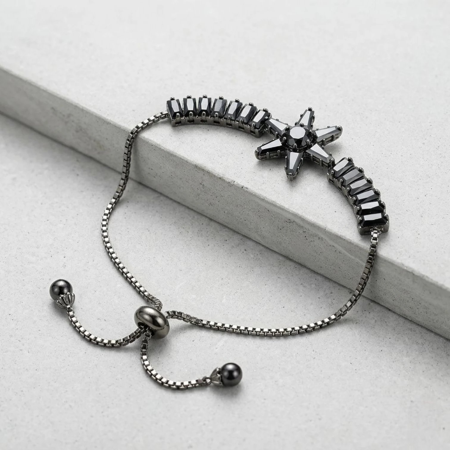 1780601237750.webp BLACK STAR - Bolo Bracelet - Image 1