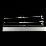 Pair of Pure Silver Anklet - 6.5 inch | Pure silver anklet for baby - Image 5
