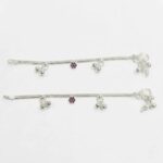 Pair of Pure Silver Anklet - 5.5 inch | Silver Anklet for Baby
