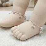 Pair of Pure Silver Anklet - 5.5 inch | Silver Anklet for Baby - Image 2