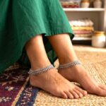 Oxidized 925 Sterling Silver traditional Silver Anklets | Silver Anklets for Adults
