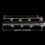 Pair of Pure Silver Anklets - 6.5 inch | Silver Anklet for Baby - Image 4