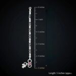 Pair of pure silver anklets - 5 inch | Chandi ki payal for Baby - Image 4