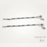 Pair of pure silver anklets - 5 inch | Chandi ki payal for Baby