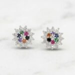 925 Sterling Silver Stud Earrings - Starburst