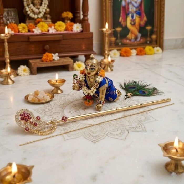 Handmade Bansuri Flute for Kanhaji Ladoo Gopal - Image 2
