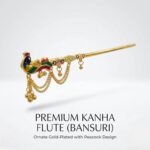 Handmade Peacock Bansuri Flute for Kanhaji Ladoo Gopal