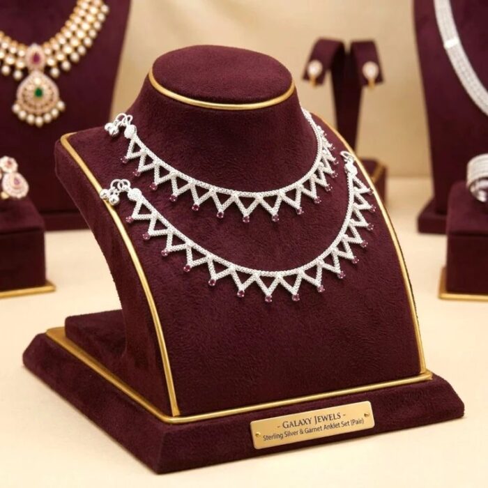 Pair of Indian Silver Anklets | Perfect size for Adults