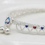 Pair of 925 Sterling Silver Anklets | 10.5 inch Silver Anklets for Adults | Chandi ki Payal - Image 6