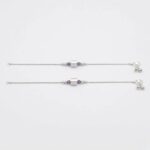 Pair of Pure Silver Anklet - 8.5 inch | Pure silver ankle bracelet - Image 2