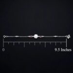 925 Sterling Silver Anklet | Single Anklet for Adults - 9.5 inch - Image 4