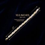 925 Sterling Silver Anklet | Single Anklet for Adults - 10.5 inch - Image 4