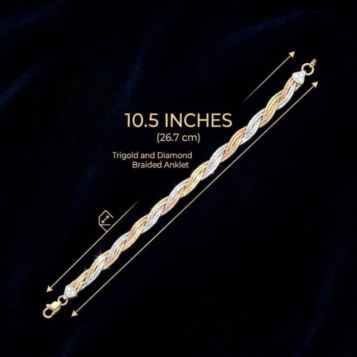 925 Sterling Silver Anklet | Single Anklet for Adults - 10.5 inch - Image 4