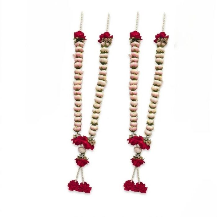 Wedding Garlands Pair-Pinkred - Image 2