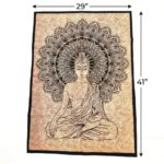 Buddha Tapestry Wall Hanging | Buddha Cotton Tapestry 41x29 Inch
