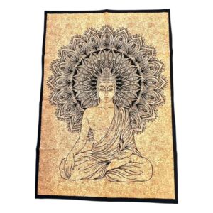Buddha Tapestry Wall Hanging | Buddha Cotton Tapestry 41x29 Inch