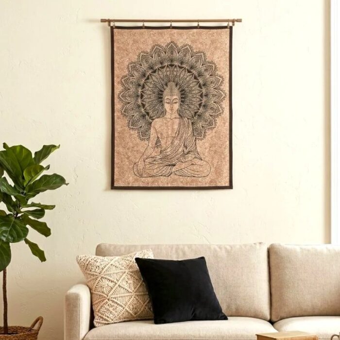 Buddha Cotton Tapestry 41x29 Inch