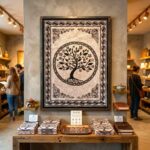 Celtic Tree of Life Tapestry | Cotton Tapestry 41x29 Inch