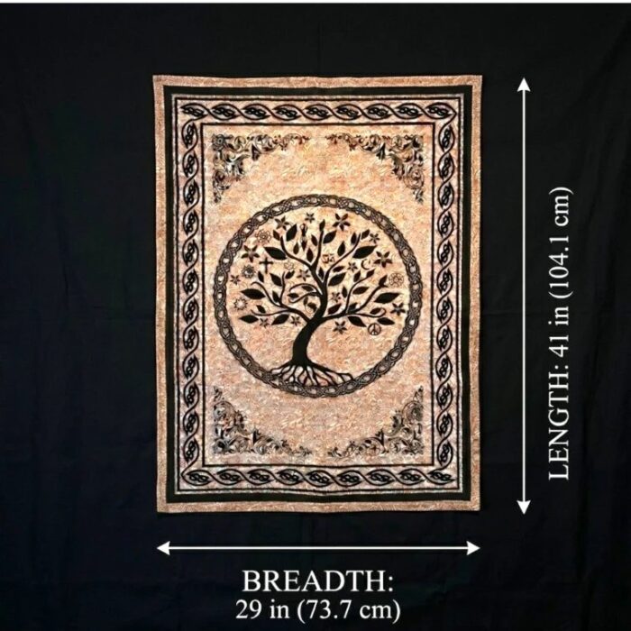 Celtic Tree of Life Tapestry | Cotton Tapestry 41x29 Inch - Image 4