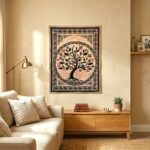Celtic Tree of Life Tapestry | Cotton Tapestry 41x29 Inch - Image 3