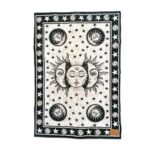 Mystical Celestial Sun & Moon Tapestry | Cotton Tapestry 41x29 Inch - Image 3