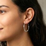 925 Sterling Silver - 3cm - Hoop Earrings - Image 2