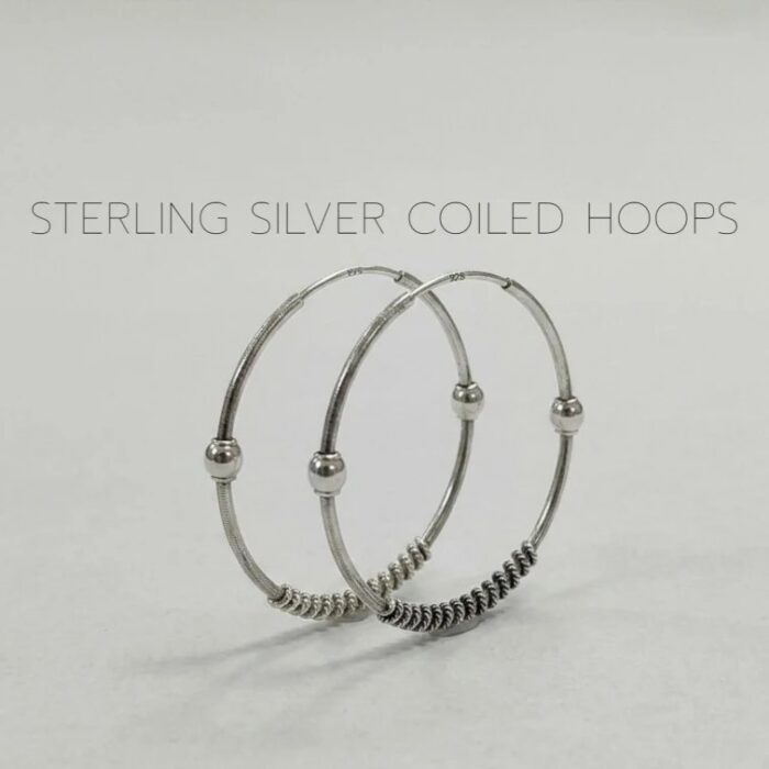 925 Sterling Silver - 3cm - Hoop Earrings - Image 6
