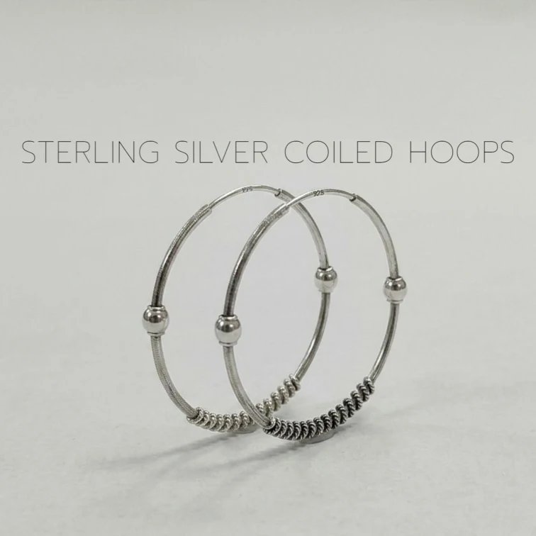 1781806553960.webp 925 Sterling Silver - 3cm - Hoop Earrings - Image 1