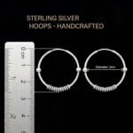 925 Sterling Silver - 3cm - Hoop Earrings - Image 7