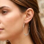925 Sterling Silver - 5cm - Hoop Earrings - Image 2