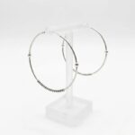 925 Sterling Silver - 5cm - Hoop Earrings - Image 4