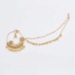 Traditional Kundan & Pearl Bridal Nath - Image 3