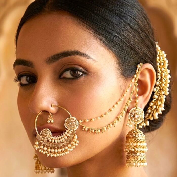 Traditional Nath for your Wedding day | Perfect stop for Punjabi bridal jewelry in Canada