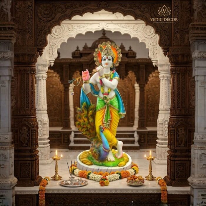 Lord Krishna Idol - Color - 25inch - Image 2