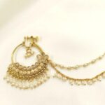 Traditional Kundan & Pearl Bridal Nath