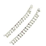Pair of Pure Silver Anklet - 5.5 inch | Pure silver anklet for baby